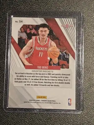 2023-24 Panini Phoenix #54 Yao Ming - Basketball Card Single