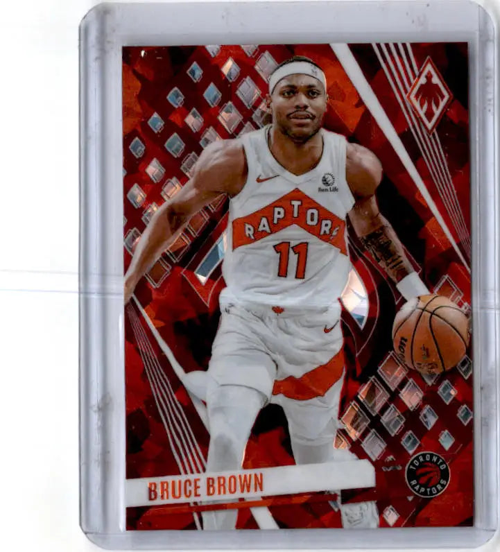 2023-24 Panini Phoenix #76 Bruce Brown Phoenix Red Ice - Basketball Card Single