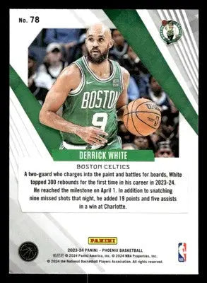 2023-24 Panini Phoenix #78 Derrick White Base Boston Celtics - Basketball Card Single