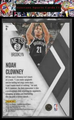 2023-24 Panini Phoenix #8 Noah Clowney Instant Phenom