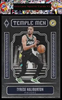 2023-24 Panini Phoenix #8 Tyrese Haliburton Temple Men