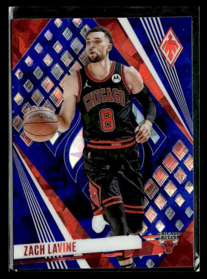 2023-24 Panini Phoenix #84 Zach LaVine Phoenix Blue Ice Chicago Bulls - Basketball Card Single