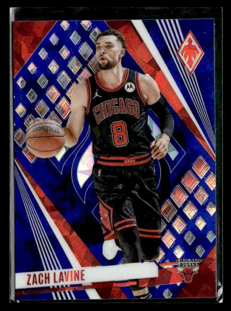 2023-24 Panini Phoenix #84 Zach LaVine Phoenix Blue Ice Chicago Bulls - Basketball Card Single