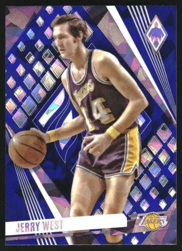 2023-24 Panini Phoenix Phoenix Blue Ice Jerry West basketball trading card Lakers