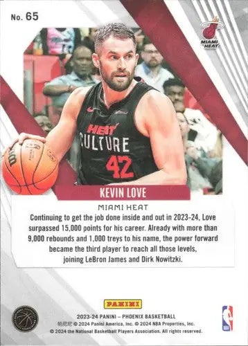 2023-24 Panini Phoenix Phoenix Blue Ice #65 Kevin Love NM-MT Heat ID:76120 - Basketball Card Single