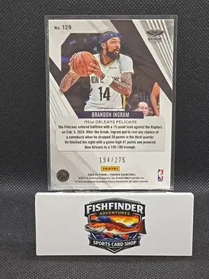 2023-24 Panini Phoenix - Brandon Ingram #129 Maroon Ice Phoenix /275 - Basketball Card Single