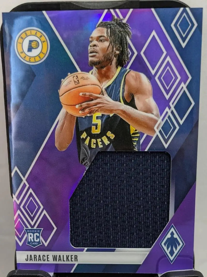 2023-24 Panini Phoenix Rookie Jumbo Memorabilia Purple #23 Jarace Walke ID:82009 - Basketball Card Single