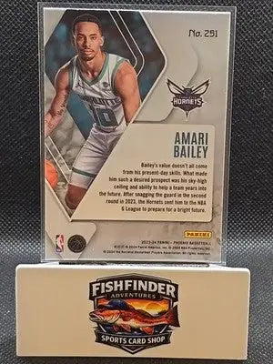 2023-24 Panini Phoenix - Rookies Amari Bailey #251 Teal Lazer Phoenix (RC) - Basketball Card Single