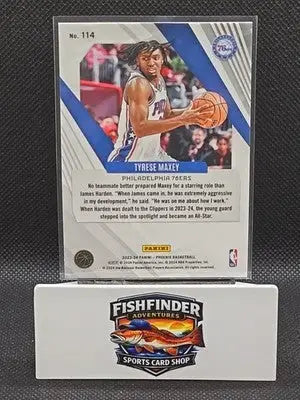 2023-24 Panini Phoenix - Tyrese Maxey #114 Red Ice Phoenix - Basketball Card Single