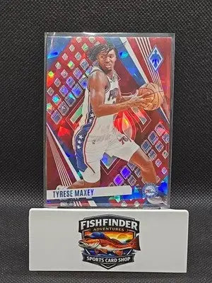 2023-24 Panini Phoenix - Tyrese Maxey #114 Red Ice Phoenix - Basketball Card Single