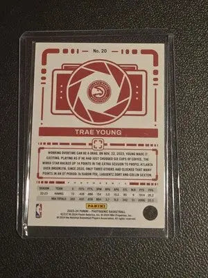 2023-24 Panini Photogenic #20 Trae Young - Basketball Card Single