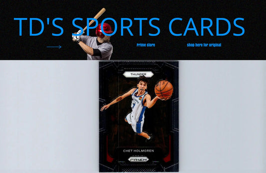Chet Holmgren basketball card from 2023-24 Panini Prizm trading cards collection