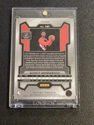 2023-24 Panini Prizm #141 Scoot Henderson Prizms Ice - Basketball Card Single