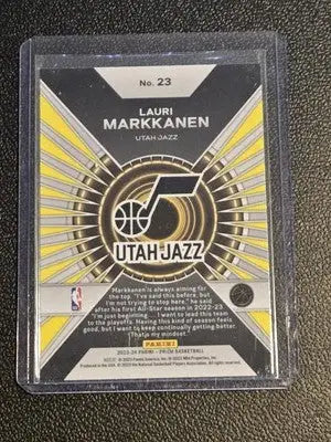 2023-24 Panini Prizm #23 Lauri Markkanen Dominance Prizms Silver - Basketball Card Single