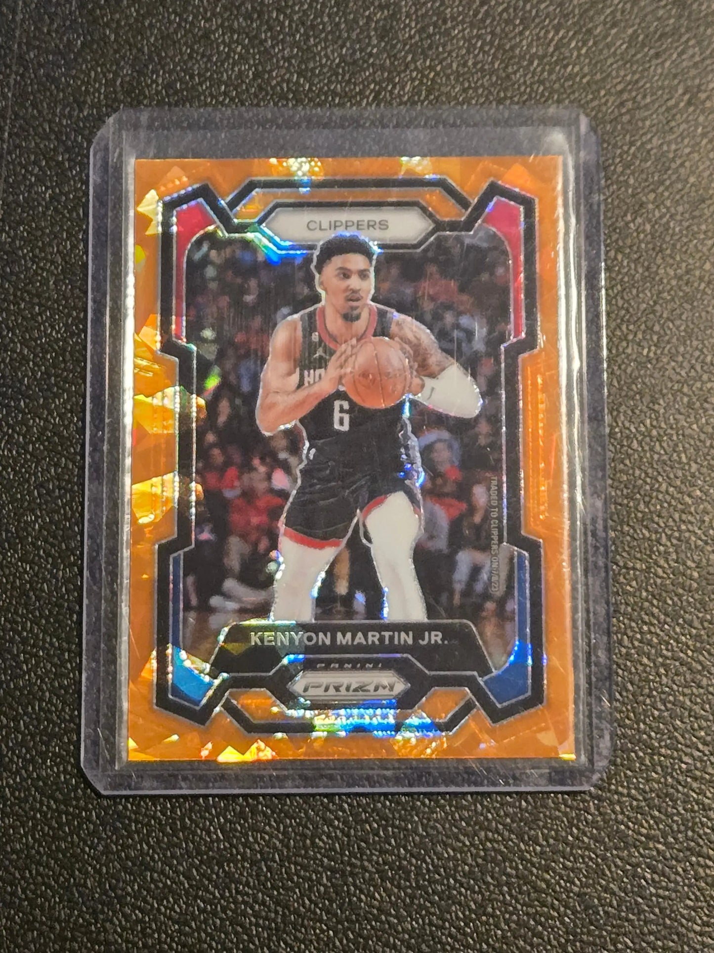 2023-24 Panini Prizm #241 Kenyon Martin Jr. Prizms Orange Ice - Basketball Card Single