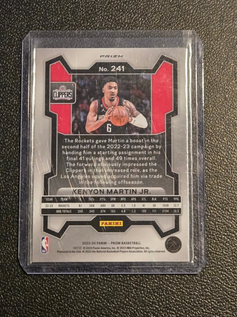 2023-24 Panini Prizm #241 Kenyon Martin Jr. Prizms Orange Ice - Basketball Card Single
