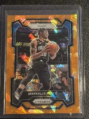 2023-24 Panini Prizm #252 Markelle Fultz Prizms Orange Ice - Basketball Card Single