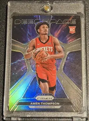 2023-24 Panini Prizm #4 Amen Thompson Deep Space Prizms Silver - Basketball Card Single