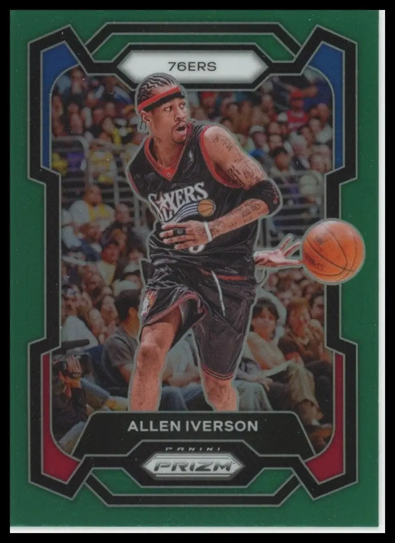 2023-24 Panini Prizm - Allen Iverson #184 Green Prizm