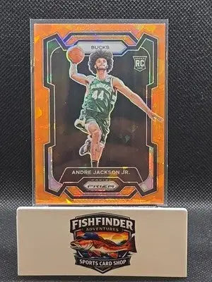 2023-24 Panini Prizm - Andre Jackson #131 Orange Ice Prizm (RC) - Basketball Card Single