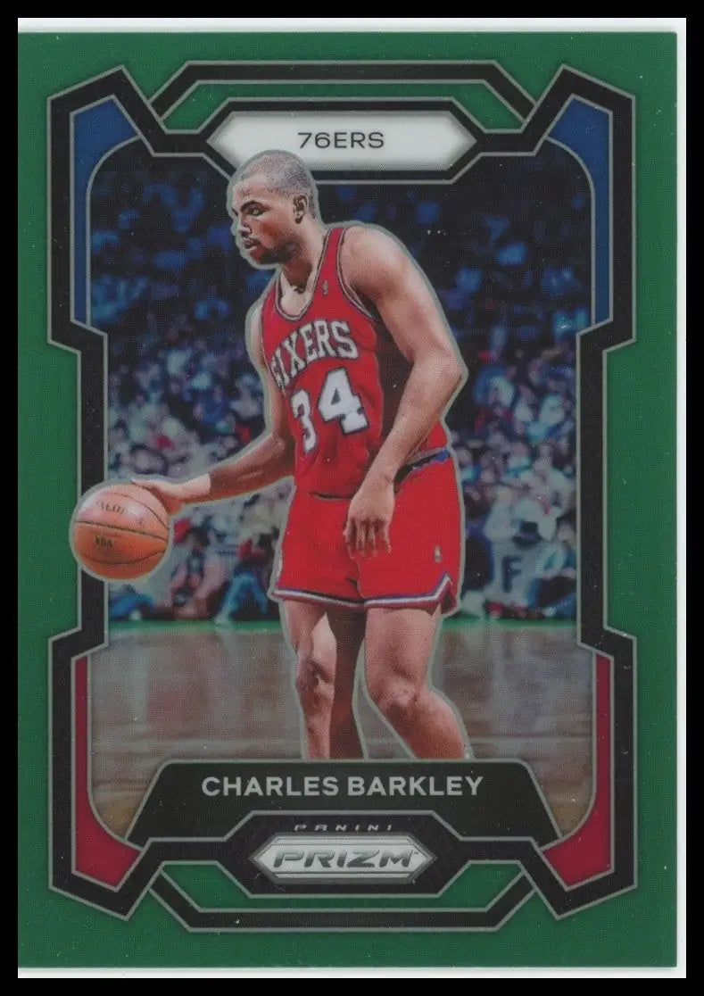 2023-24 Panini Prizm - Charles Barkley #180 Green Prizm