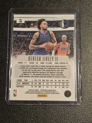2023-24 Panini Prizm Deca #96 Dereck Lively II Prizms Silver - Basketball Card Single
