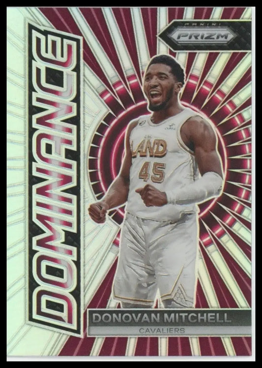 2023-24 Panini Prizm - Dominance Donovan Mitchell #5 Silver Prizm - Basketball Card Single