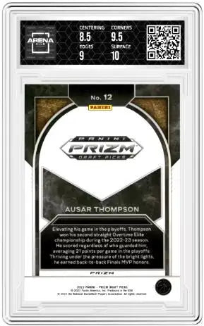 2023-24 Panini Prizm DP Ausar Thompson #12 Brilliance Hyper Arena Club 9 - Basketball Card Single
