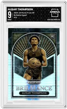 2023-24 Panini Prizm DP Ausar Thompson #12 Brilliance Hyper Arena Club 9 - Basketball Card Single