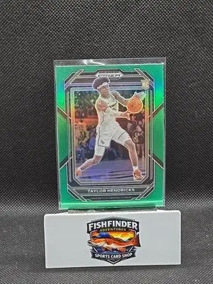 2023-24 Panini Prizm Draft Picks - Taylor Hendricks #19 Green Prizm (RC) - Basketball Card Single