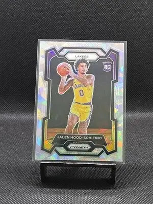 2023-24 Panini Prizm Jalen Hood-Schifino Cracked Ice Prizm Rookie #145 Lakers RC - Basketball Card Single
