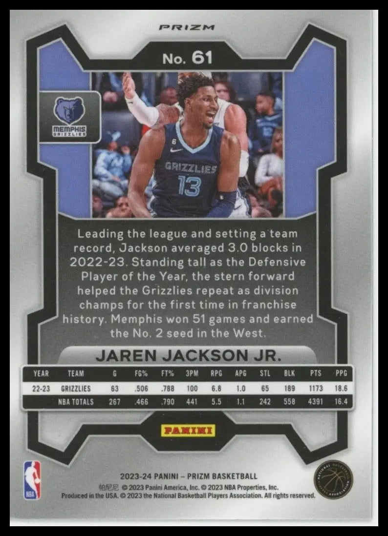 2023-24 Panini Prizm - Jaren Jackson Jr. #61 Ruby Wave Prizm