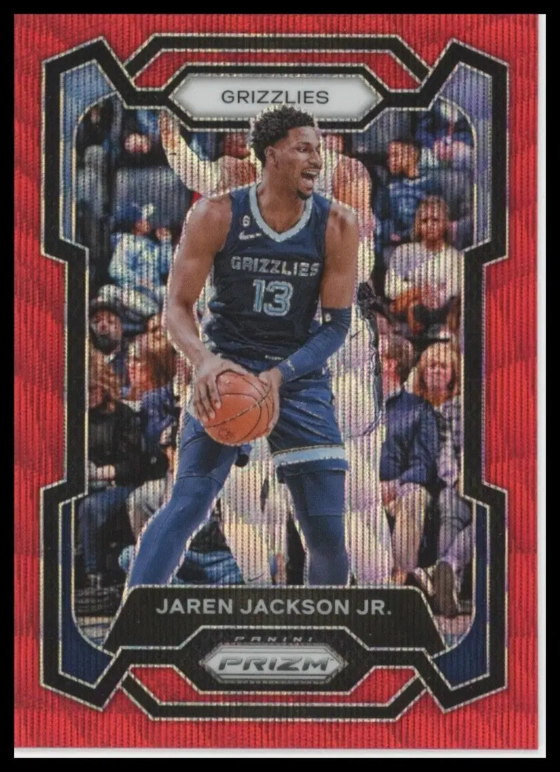 2023-24 Panini Prizm - Jaren Jackson Jr. #61 Ruby Wave Prizm