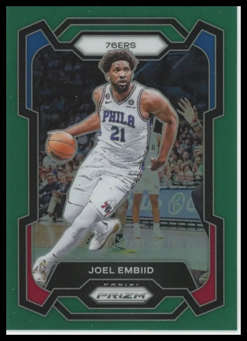 2023-24 Panini Prizm - Joel Embiid #73 Green Prizm