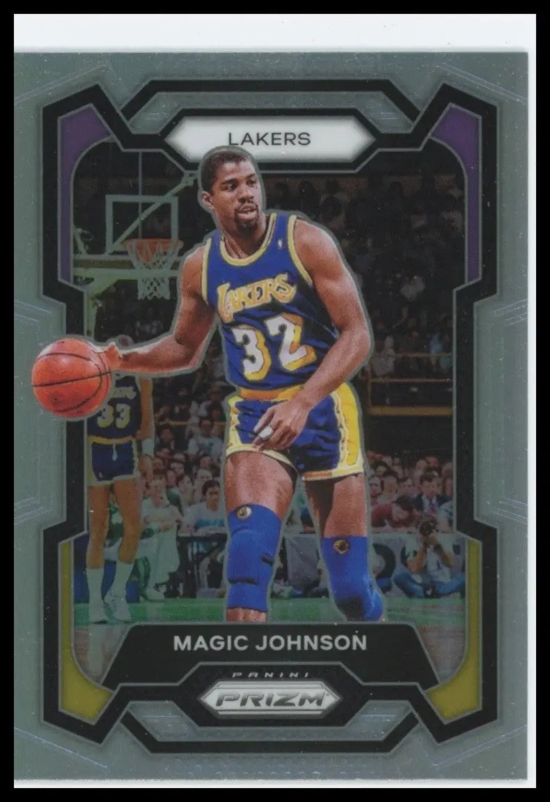 2023-24 Panini Prizm - Magic Johnson #185 Silver Prizm