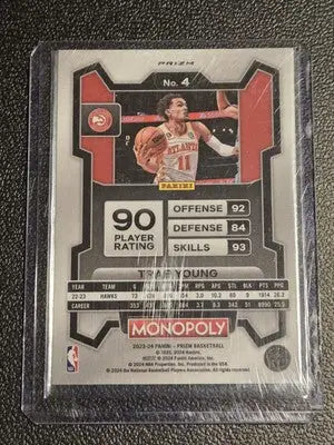 2023-24 Panini Prizm Monopoly #4 Trae Young Purple - Basketball Card Single
