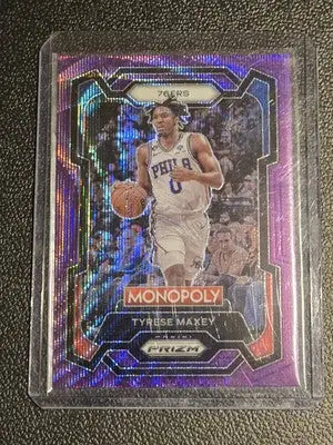 2023-24 Panini Prizm Monopoly #68 Tyrese Maxey Purple - Basketball Card Single