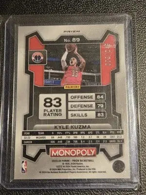 2023-24 Panini Prizm Monopoly #89 Kyle Kuzma Brown #/249 - Basketball Card Single