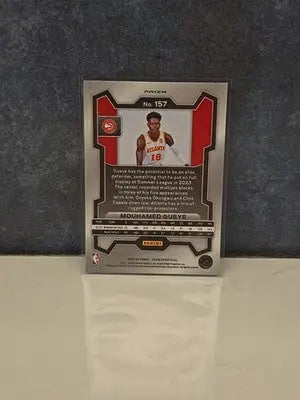 2023-24 Panini PRIZM Mouhamed Gueye Cracked Ice Rookie RC #157 - Basketball Card Single