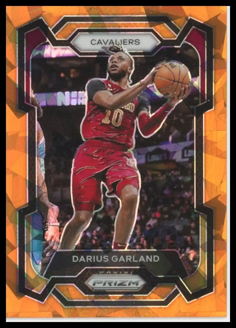 2023-24 Panini Prizm Orange Ice Darius Garland #81 Cleveland Cavaliers Card