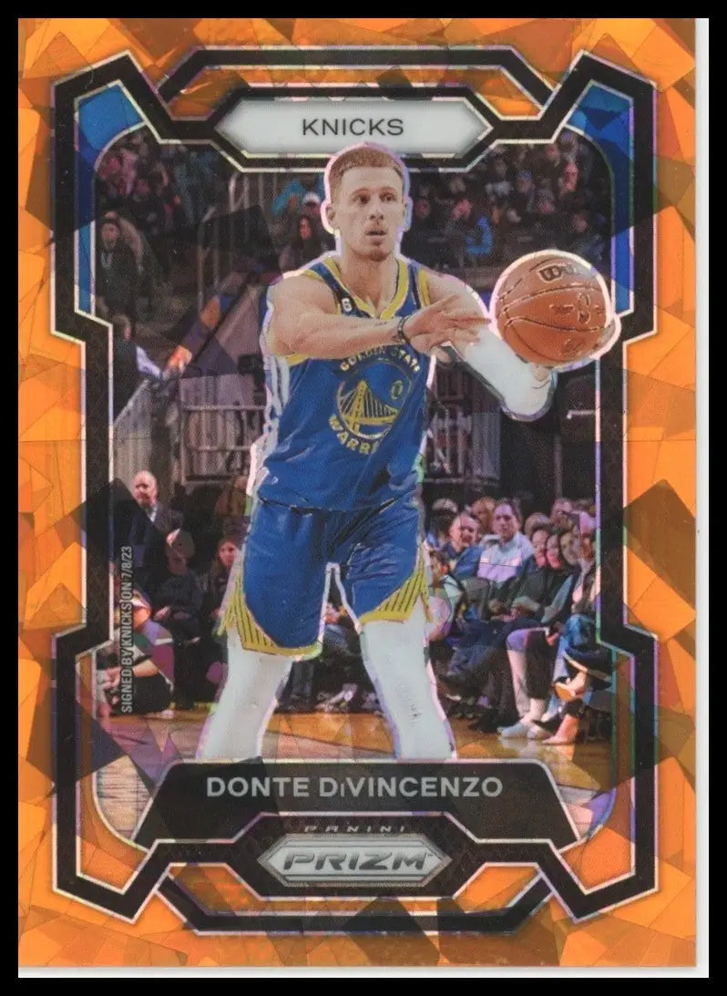 2023-24 Panini Prizm Orange Ice Donte DiVincenzo #280 New York Knicks Basketball
