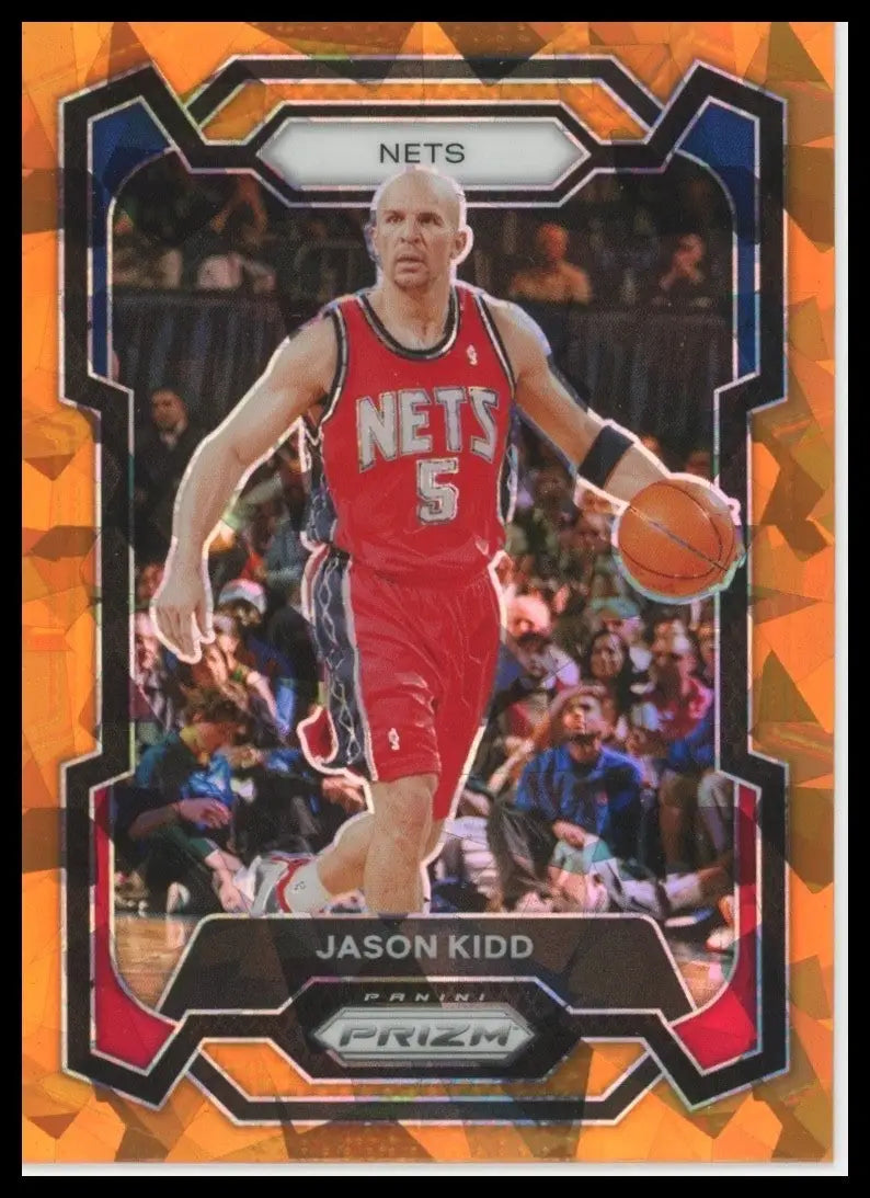 2023-24 Panini Prizm Orange Ice Jason Kidd #194 New Jersey Nets Basketball Card - Basketball Card Single