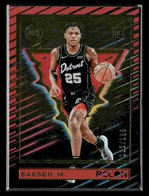 2023-24 Panini Recon #209 Marcus Sasser Holo Red #/199 - Basketball Card Single