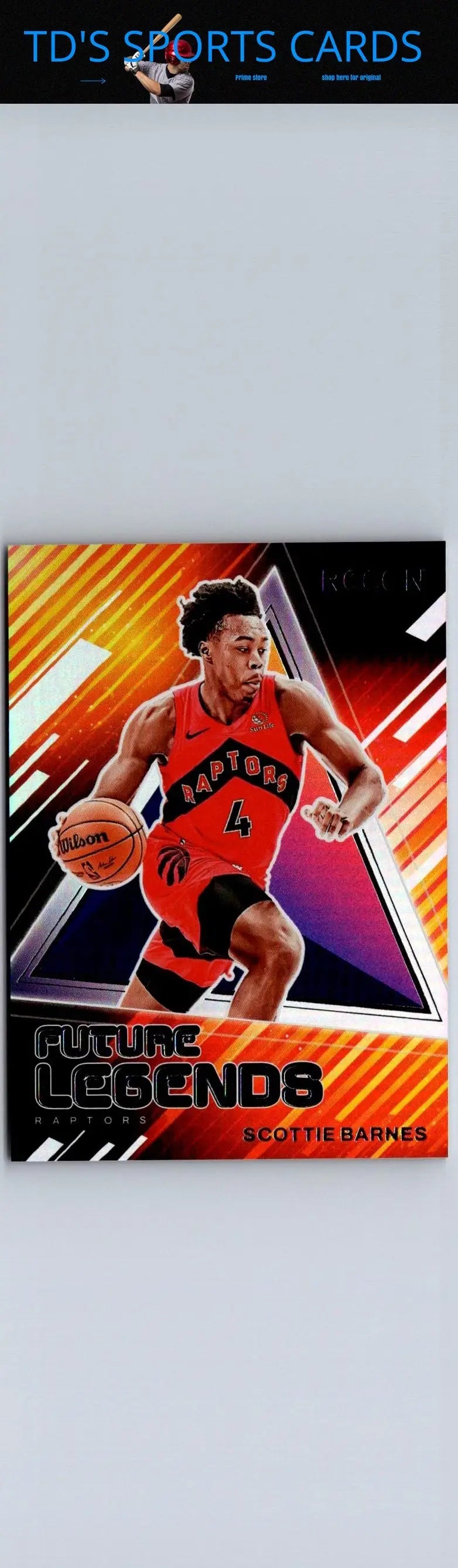 Scottie Barnes basketball card from 2023-24 Panini Recon Future Legends series