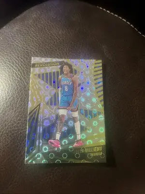Basketball trading card of Jalen Williams from Panini Revolution 2023-24 series