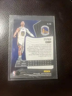 2023-24 Panini Revolution Basketball Stephen Curry 65 Golden State Warriors - Basketball Card Single