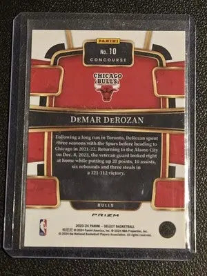 2023-24 Panini Select #10 DeMar DeRozan Blue (Retail Base) - Basketball Card Single