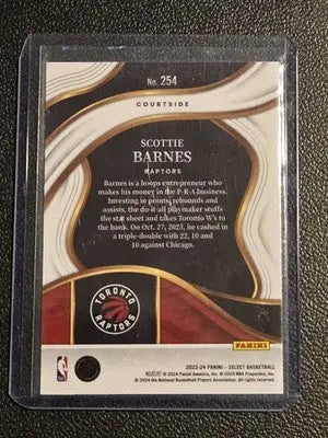 2023-24 Panini Select #254 Scottie Barnes Blue (Retail Base) - Basketball Card Single