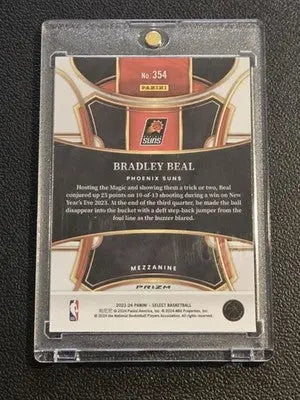 2023-24 Panini Select #354 Bradley Beal Zebra Prizms Case Hit - Basketball Card Single