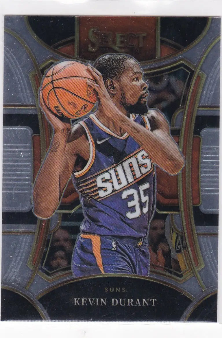 Kevin Durant Mezzanine basketball card featuring Durant Mezzanine Phoenix Suns display